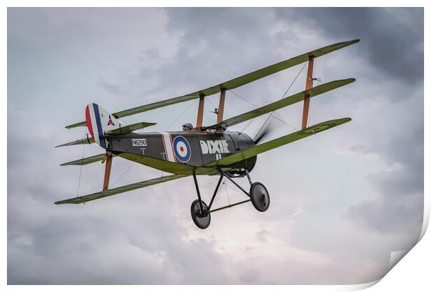 Sopwith Triplane N6290 DIXIE II Print by J Biggadike