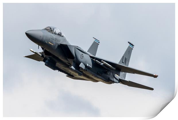 F-15E Strike Eagle Print by J Biggadike