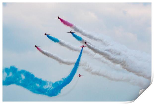 Red Arrows Double Goose Print by J Biggadike