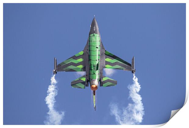 Belgian F-16 Dream Viper Print by J Biggadike