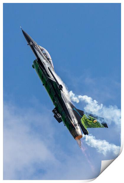 Belgian F-16 Dream Viper Print by J Biggadike
