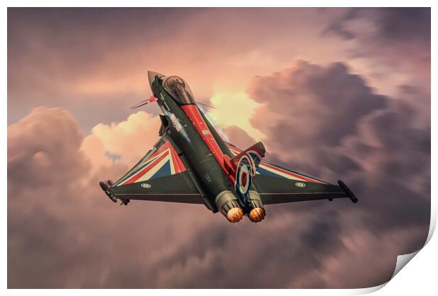 RAF Eurofighter Typhoon Anarchy1 Print by J Biggadike