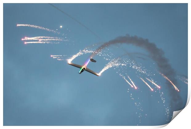 Aerosparx pyrotechnics Display Print by J Biggadike