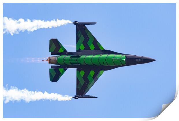 Belgian F-16 Dream Viper Print by J Biggadike