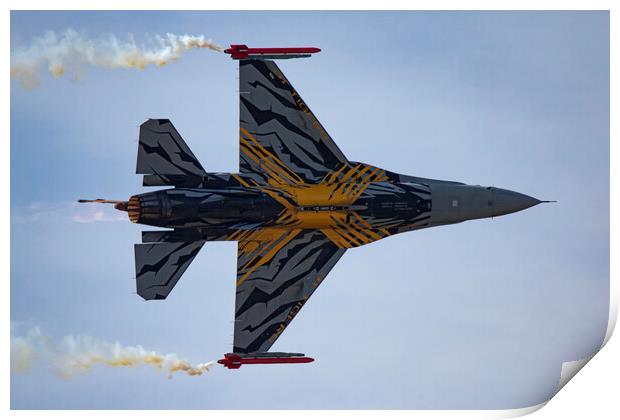 F-16 Fighting Falcon XTM X-Tiger Print by J Biggadike