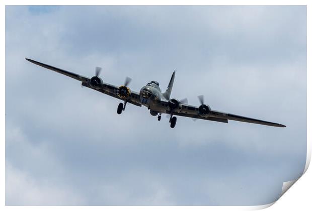 B-17 Flying Fortress Print by J Biggadike