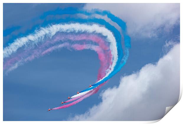 The Red Arrows Print by J Biggadike