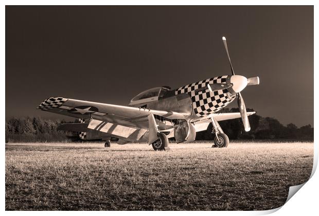 P-51D Mustang Contrary Mary Print by J Biggadike