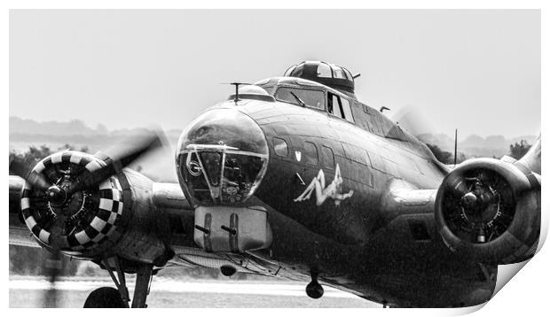 B-17 Flying Fortress Sally B Print by J Biggadike