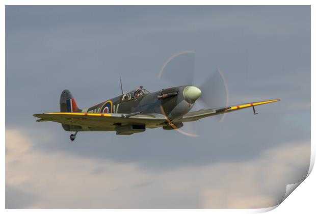 Supermarine Spitfire MK Vc EE602 Print by J Biggadike