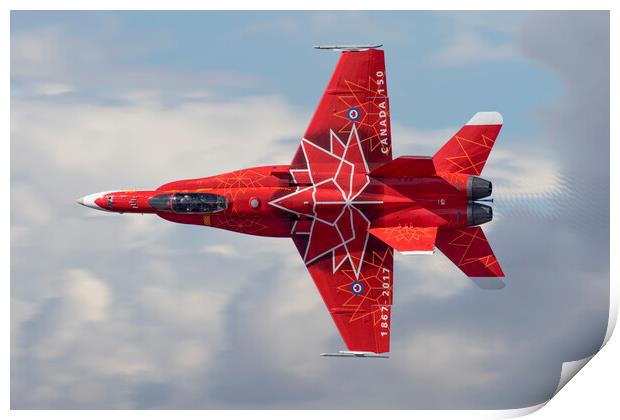 RCAF CF18 Hornet Demo Print by J Biggadike