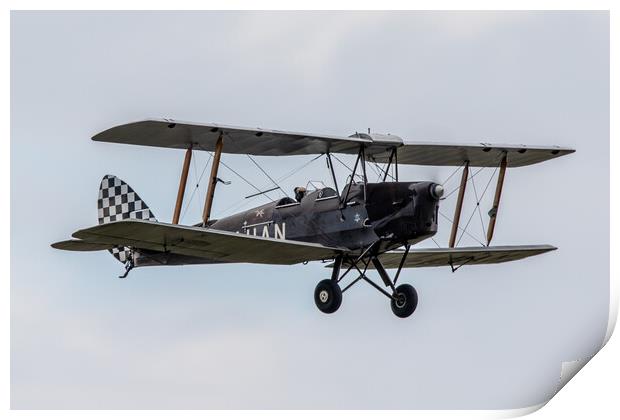 de Havilland DH82 Tiger Moth Print by J Biggadike