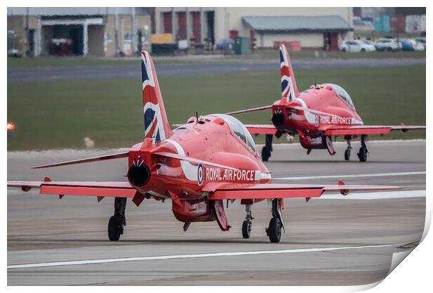 Red Arrows Take Off Print by J Biggadike