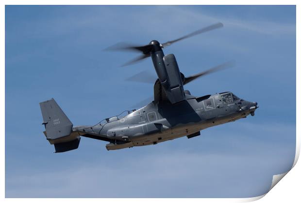 US Air Force  CV-22 Osprey  Print by J Biggadike