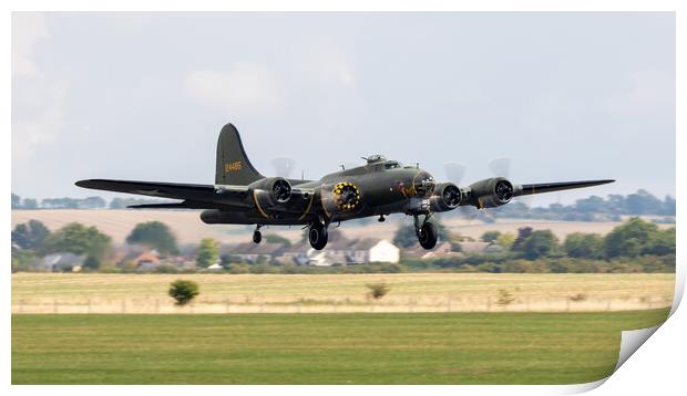 B-17 Flying Fortress Print by J Biggadike