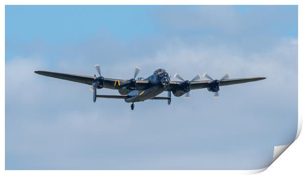 Lancaster Bomber BBMF Print by J Biggadike