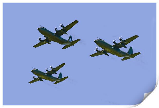 RAF Hercules Retirement Print by J Biggadike