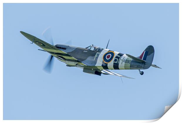 Supermarine Spitfire AB910 Print by J Biggadike