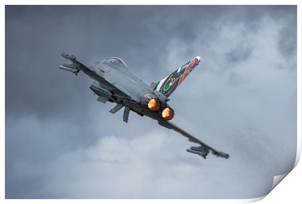  Italian Air Force F-2000 Typhoon  Print by J Biggadike