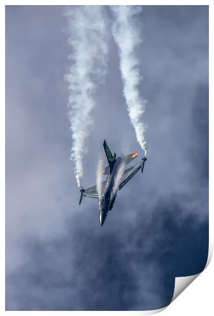 Belgian F-16 Solo Display Print by J Biggadike