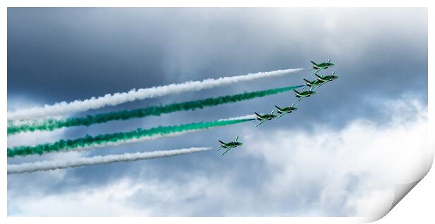 The Saudi Hawks Print by J Biggadike