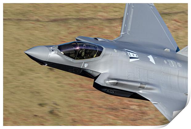 F-35A Lightning II Dawg 01 Print by J Biggadike