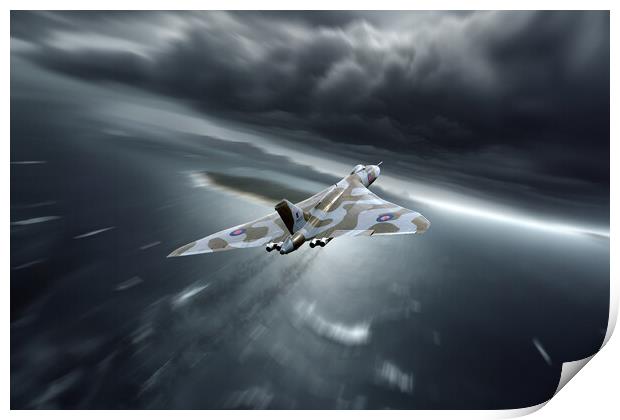 Vulcan Stormfront Print by J Biggadike