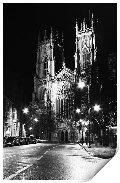 York Cathedral in High Key Print by J Biggadike