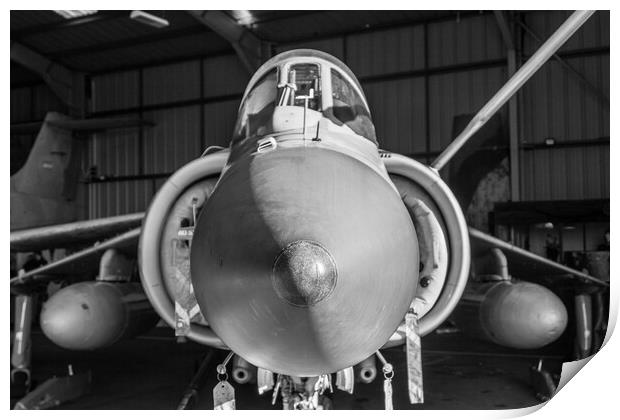 Sea Harrier ZD582 Print by J Biggadike