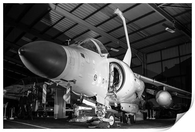 Sea Harrier ZD582 Print by J Biggadike