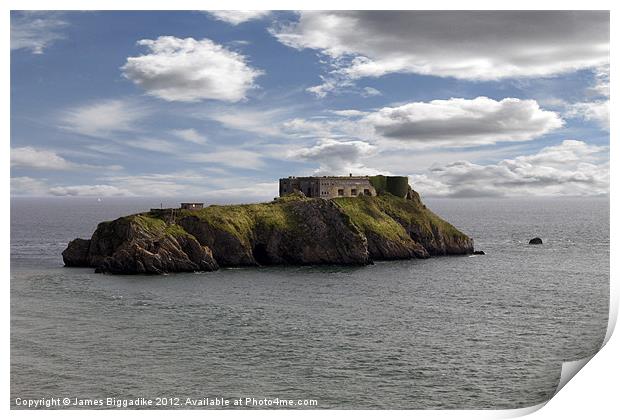 St Catherine's Island Print by J Biggadike