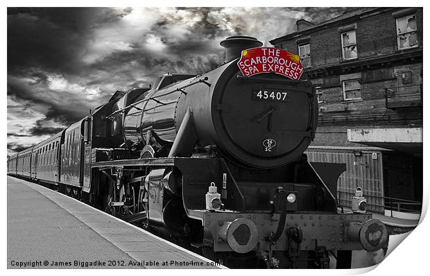 The Scarborough Spa Express Print by J Biggadike