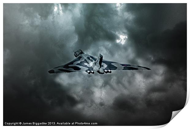 Vulcan Storm Print by J Biggadike