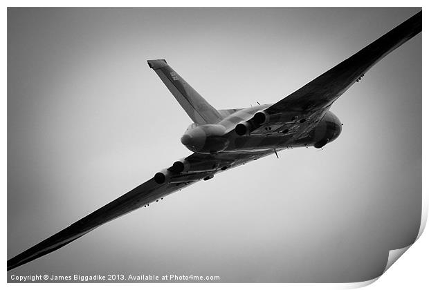 Vulcan Vulcan XH558 Print by J Biggadike