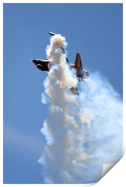 F16 Smoke On Print by J Biggadike