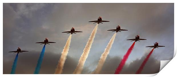 Red Arrows Print by J Biggadike