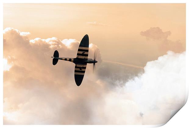 Spitfire PR11 Print by J Biggadike