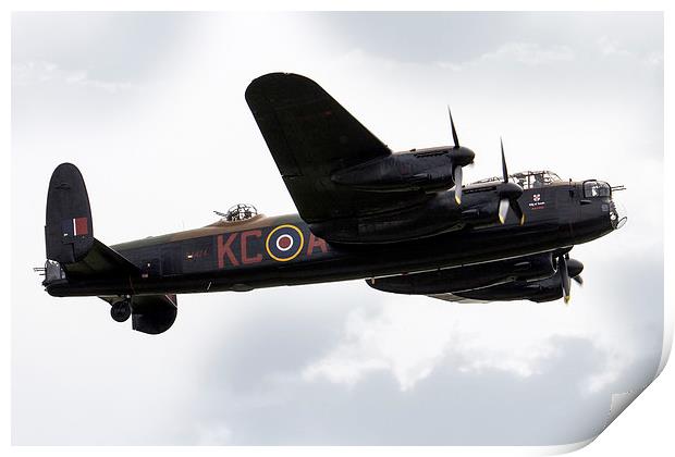 BBMF Lancaster Bomber Print by J Biggadike