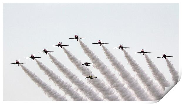 Red Arrows and Gnats  Print by J Biggadike