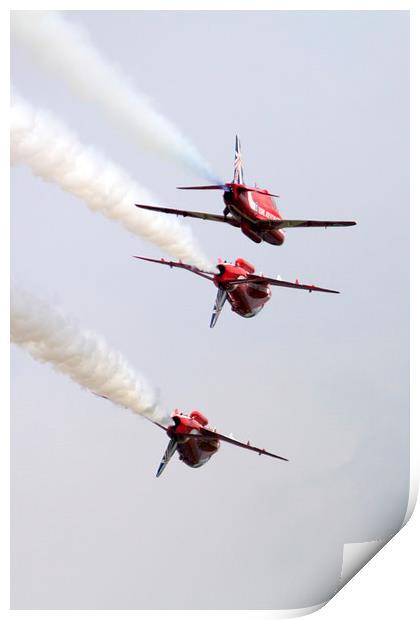 Red Arrows Trio  Print by J Biggadike