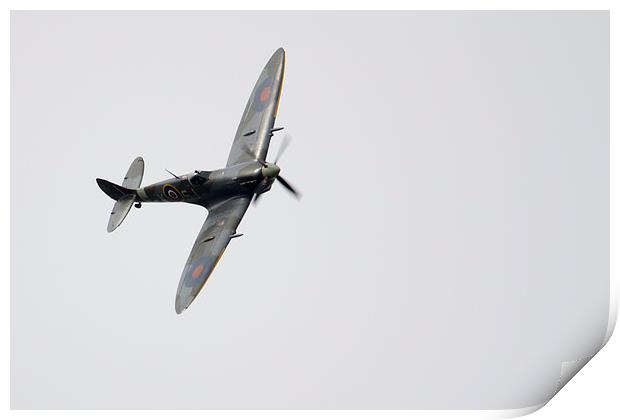 Spitfire Mk LFIXe  Print by J Biggadike