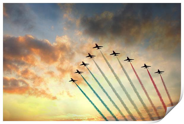  Red Arrows Print by J Biggadike