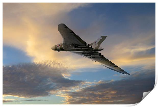 XH558 Take Off  Print by J Biggadike