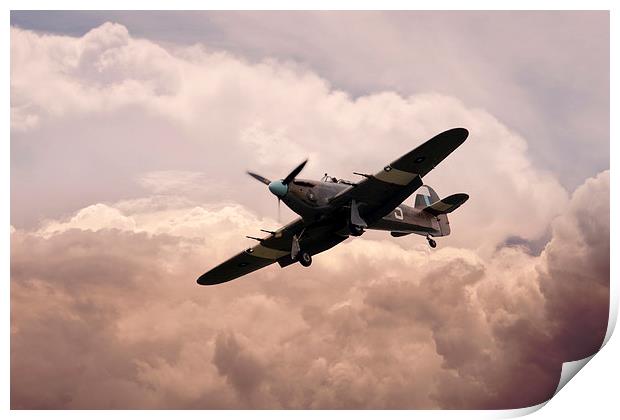 Warbirds - Hawker Hurricane  Print by J Biggadike