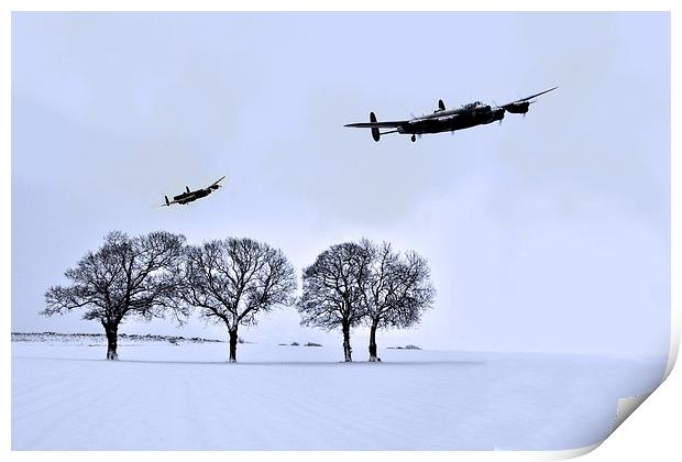  Bomber Boys Print by J Biggadike