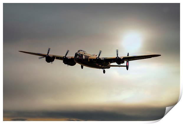 The Mynarski Memorial Lancaster  Print by J Biggadike