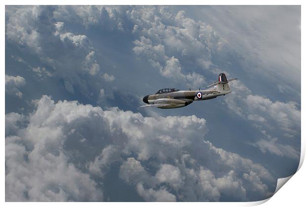 Gloster Meteor  Print by J Biggadike