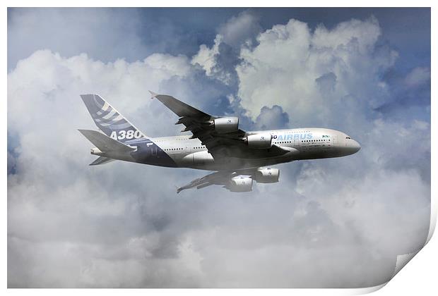 Airbus A380  Print by J Biggadike