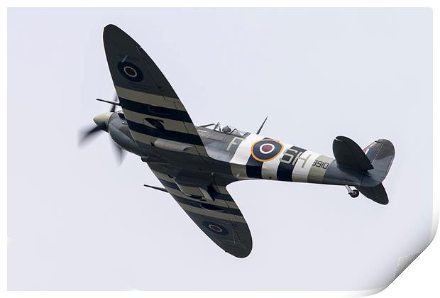 Spitfire BBMF AB910 Print by J Biggadike