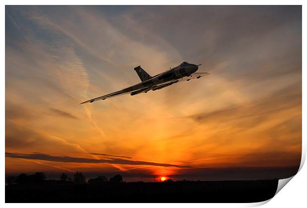 Vulcan Flying Icon Print by J Biggadike